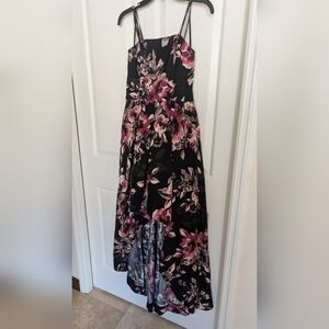 Plum And Pink High Low Formal Dress